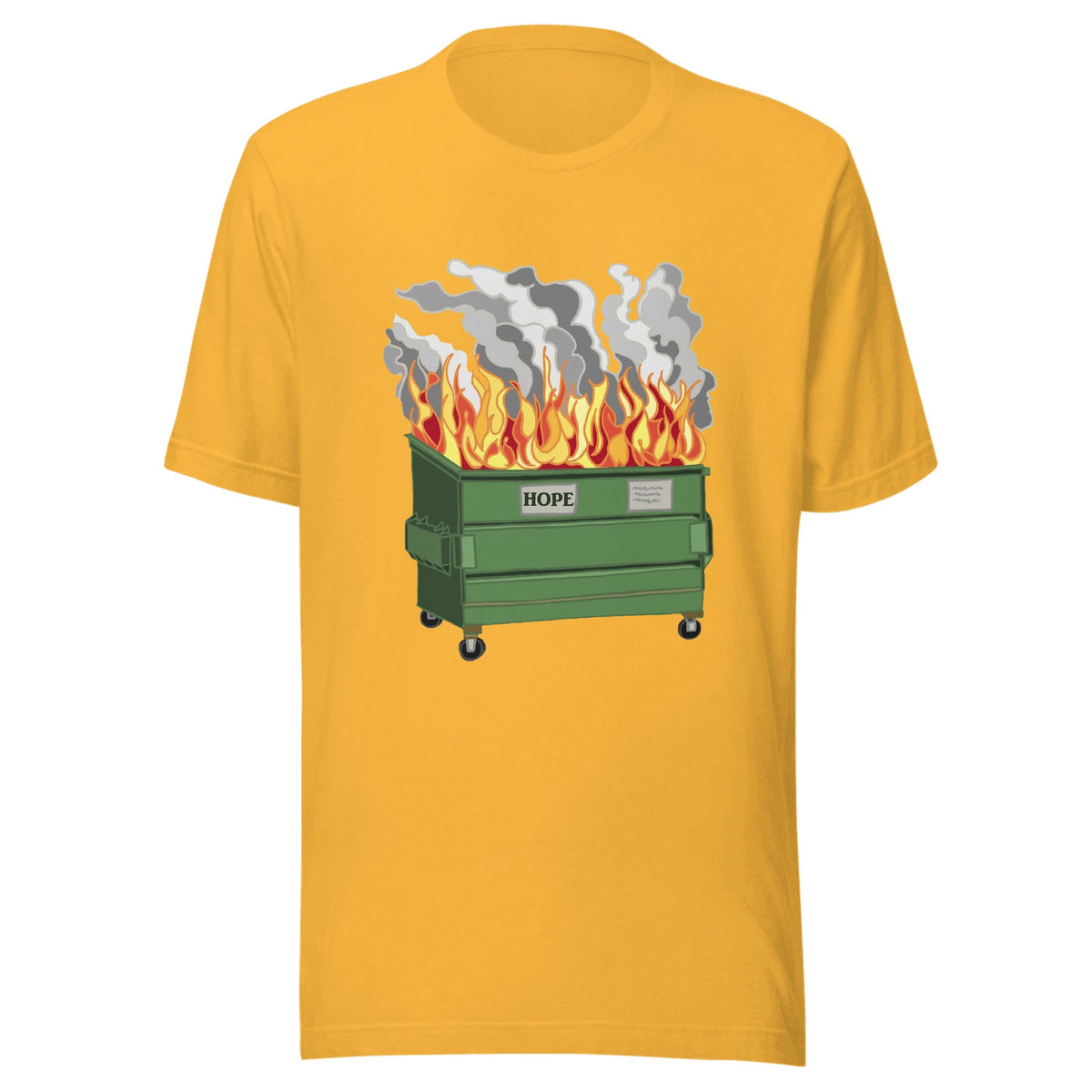 Dumpster Fire — Unisex / Heather Yellow Gold