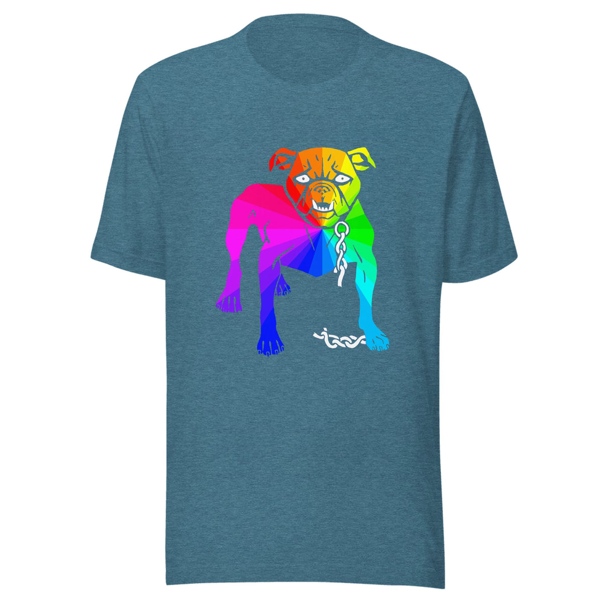 Rainbow Dog — Unisex / Heather Deep Teal