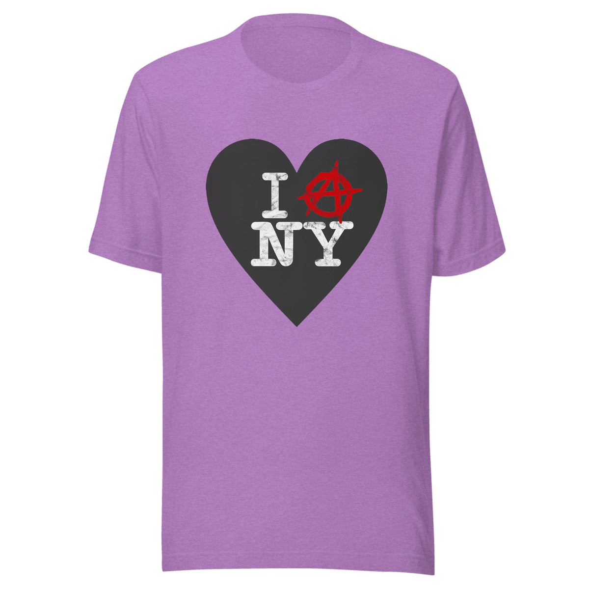 I love Anarchy in New York — Unisex / Heather Team Purple