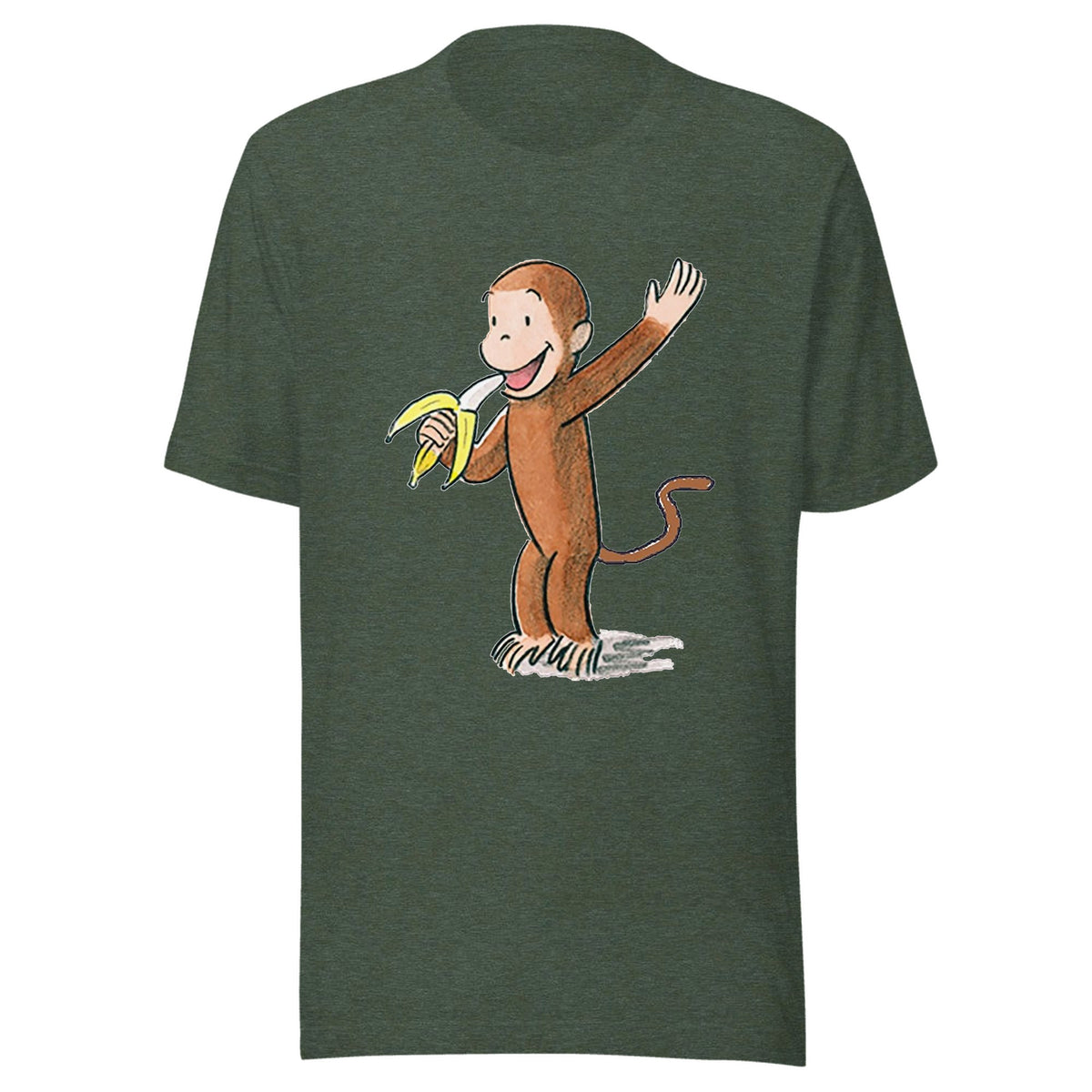 Curious George Tail — Unisex / Heather Forest