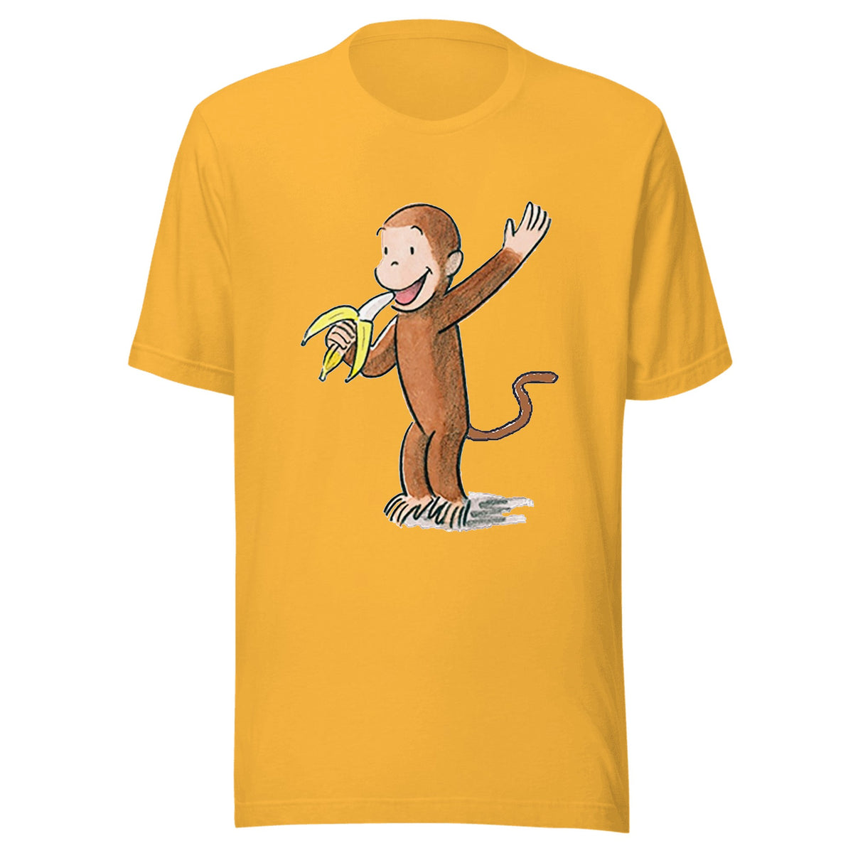 Curious George Tail — Unisex / Heather Yellow Gold