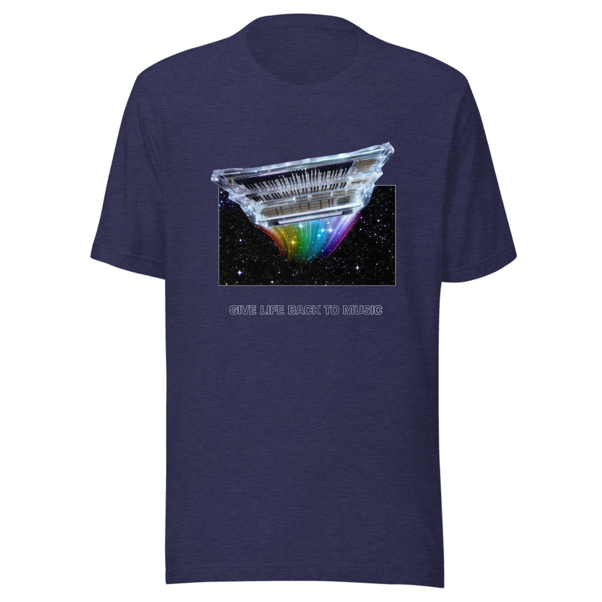 Give Life Back to Music — Unisex / Heather Midnight Navy