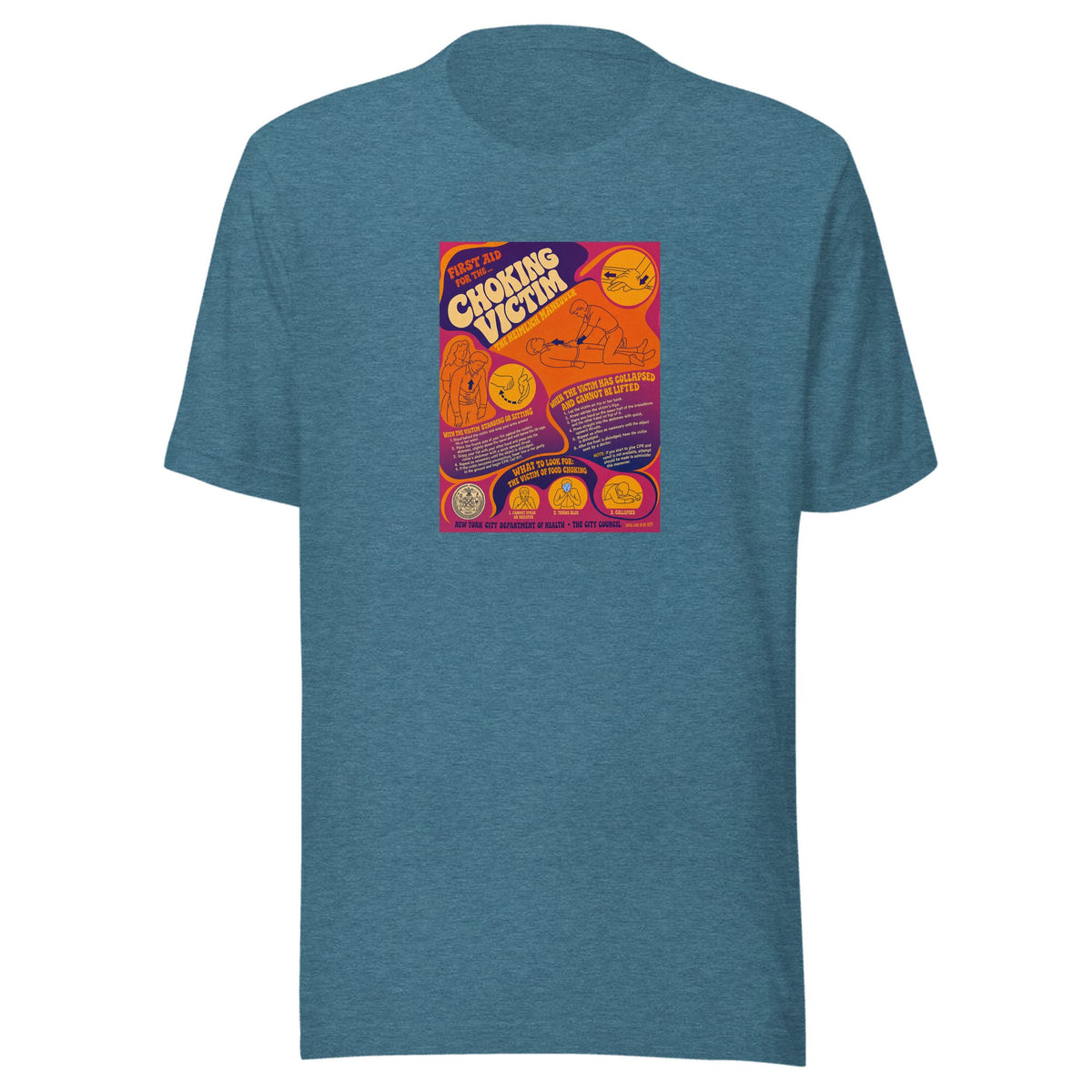 First Aid for the Choking Victim — Unisex / Heather Deep Teal