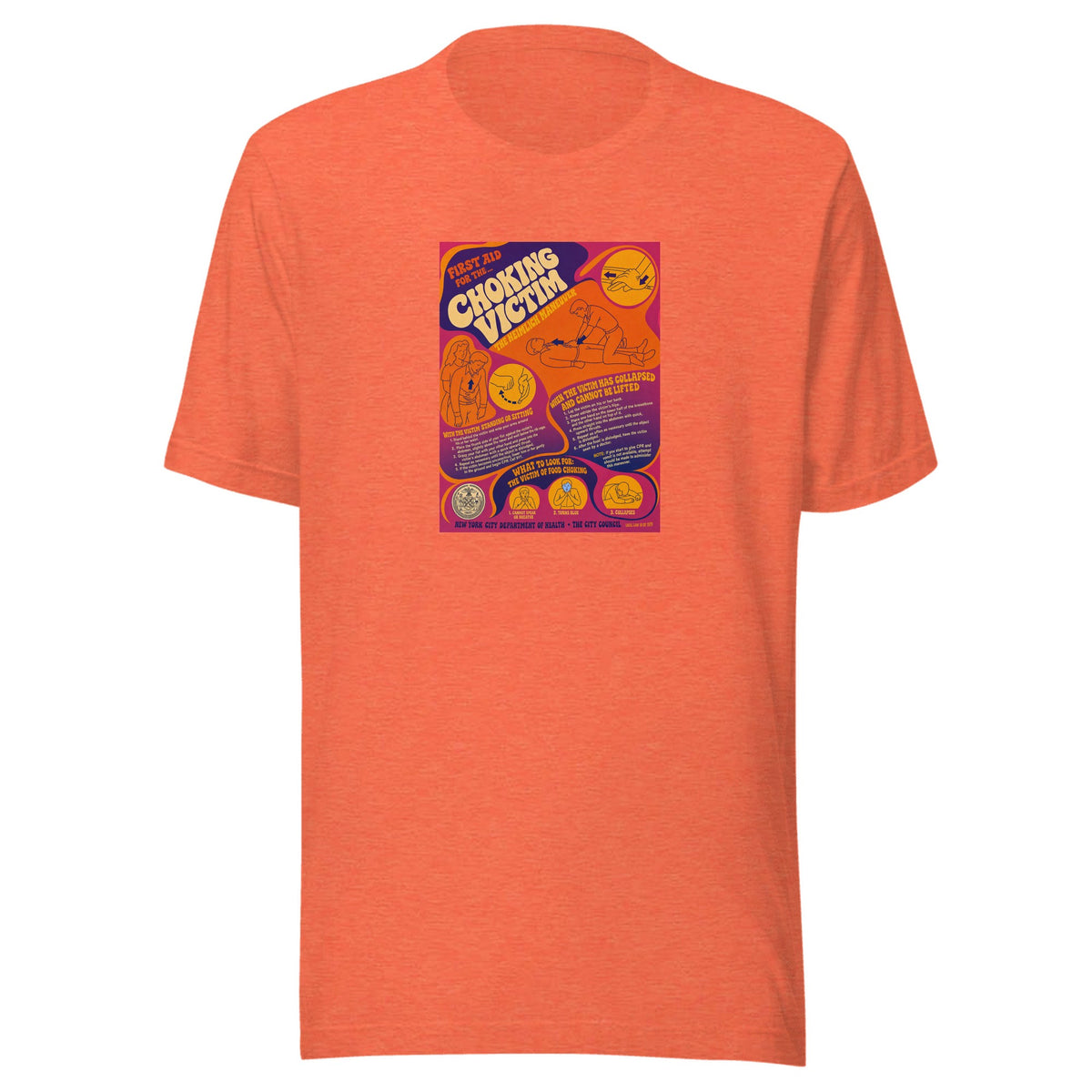 First Aid for the Choking Victim — Unisex / Heather Orange