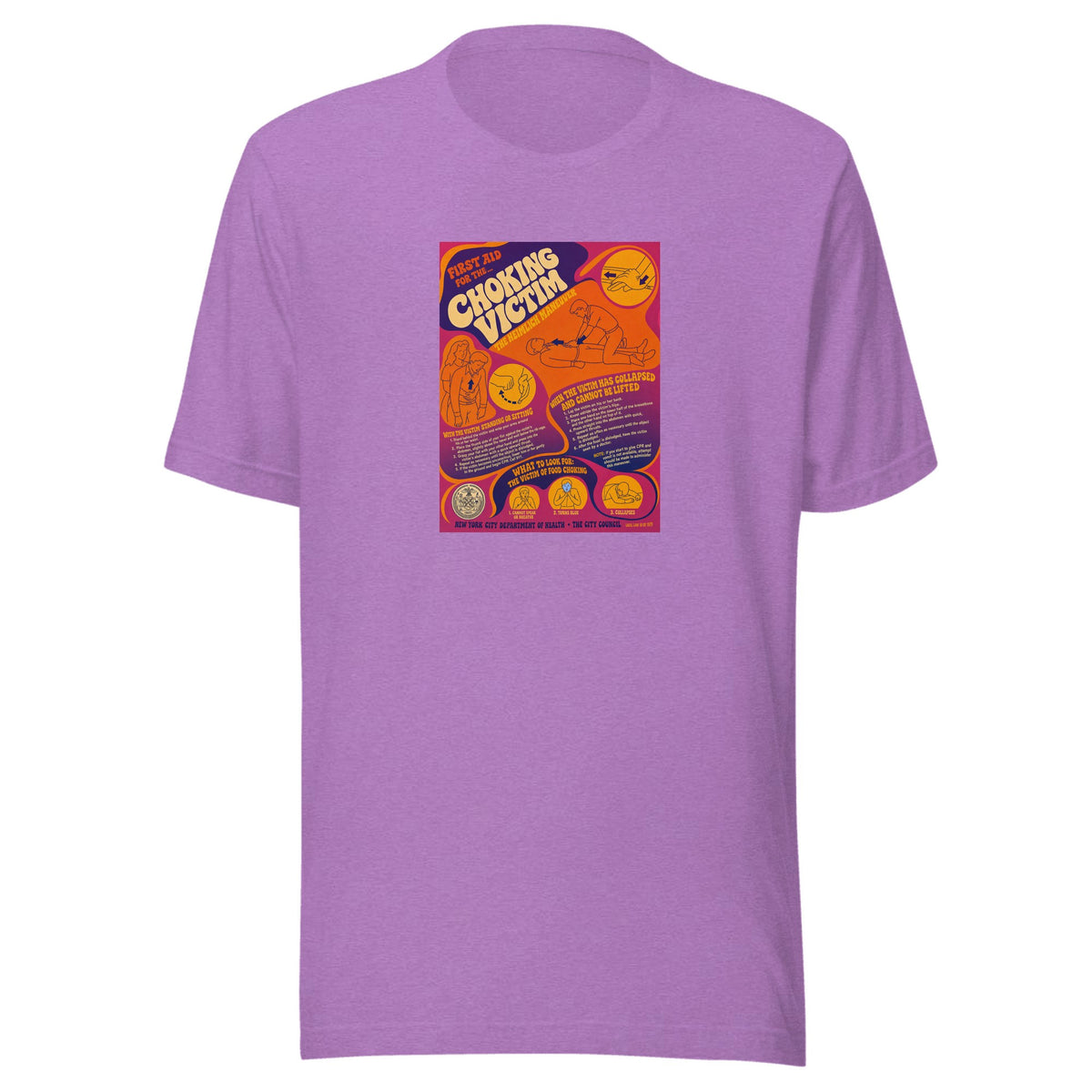 First Aid for the Choking Victim — Unisex / Heather Team Purple