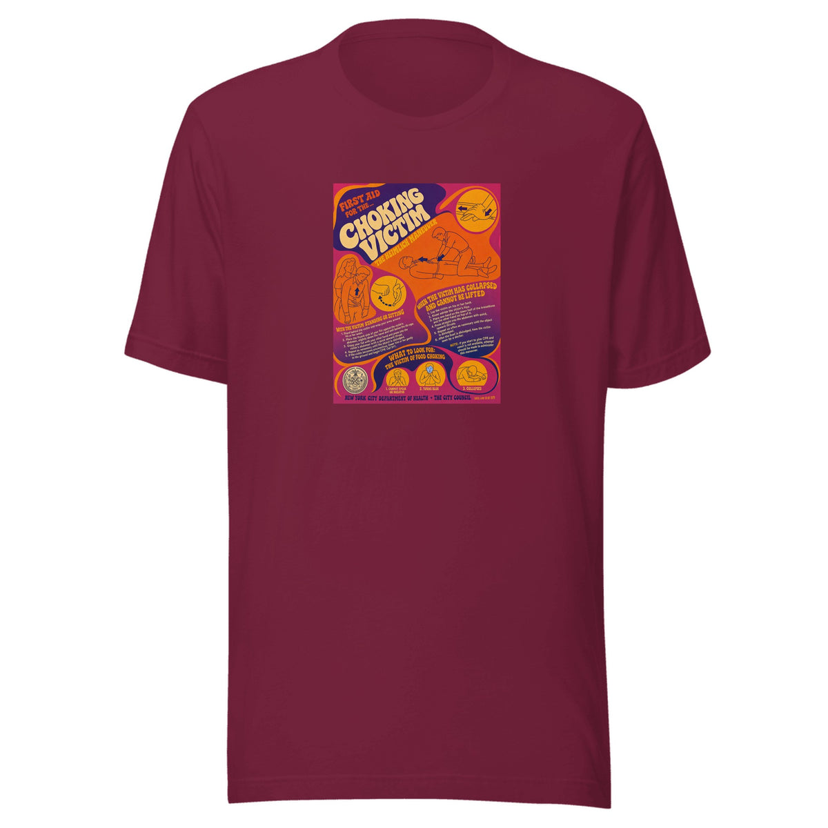First Aid for the Choking Victim — Unisex / Maroon