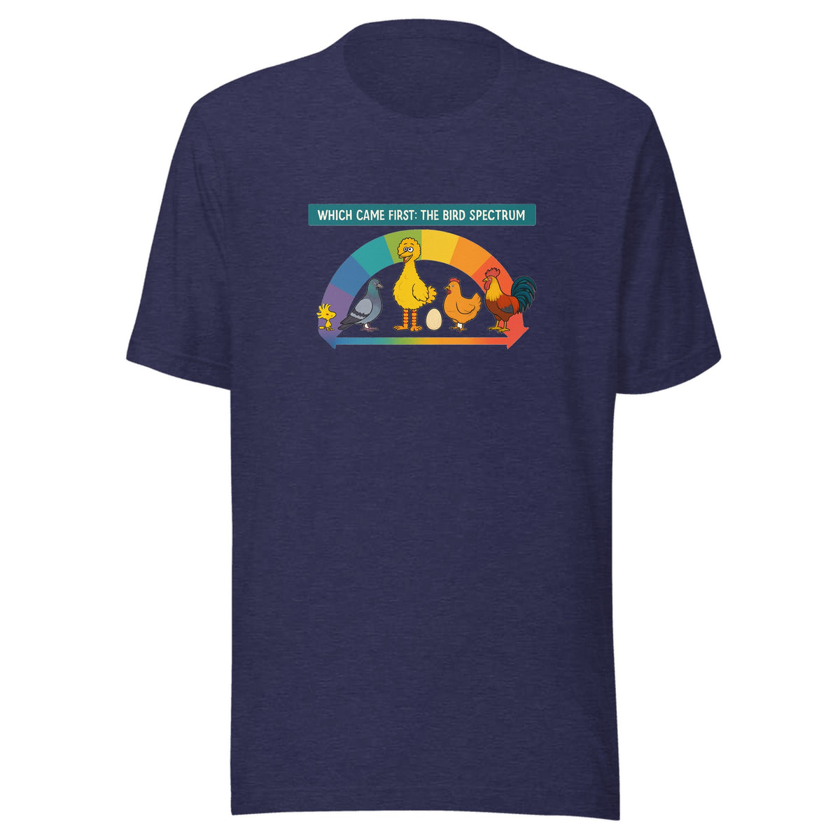 Which Came First: The Bird Spectrum — Unisex / Heather Midnight Navy