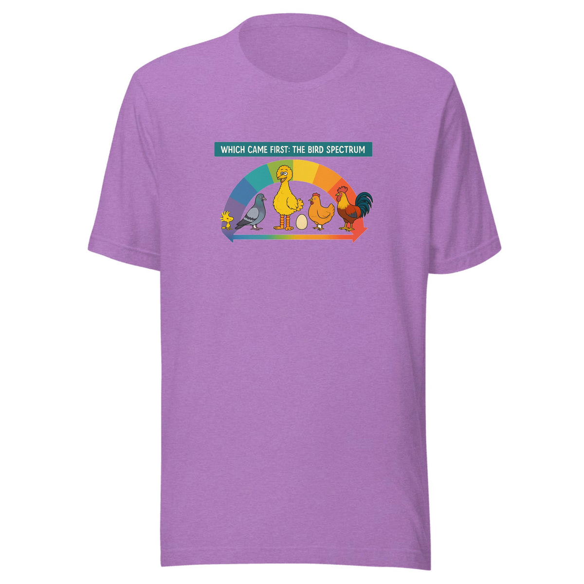 Which Came First: The Bird Spectrum — Unisex / Heather Team Purple
