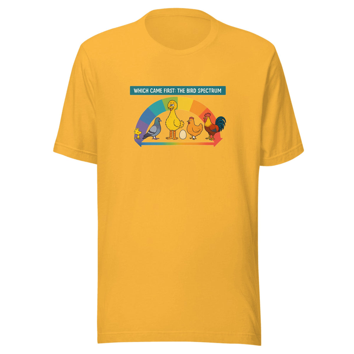 Which Came First: The Bird Spectrum — Unisex / Heather Yellow Gold