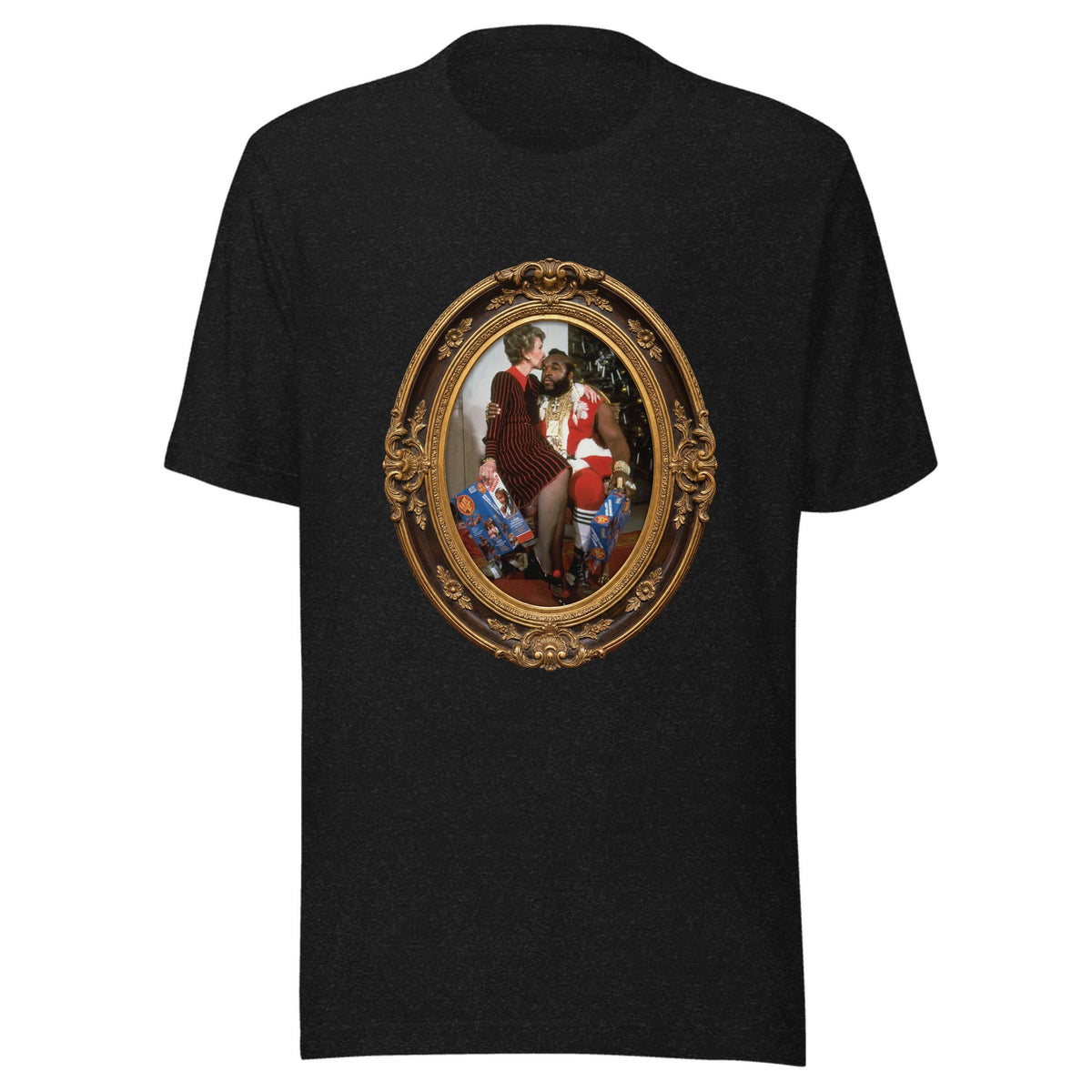 Nancy and Mr. T (framed) — Unisex / Black Heather