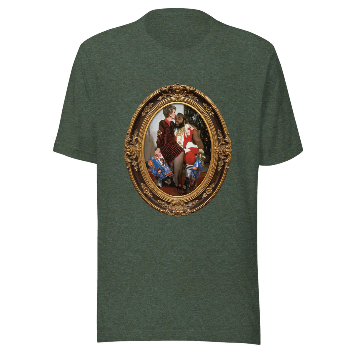 Nancy and Mr. T (framed) — Unisex / Heather Forest