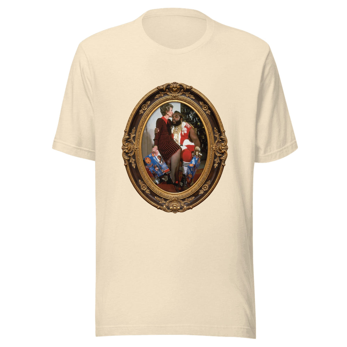 Nancy and Mr. T (framed) — Unisex / Heather Natural