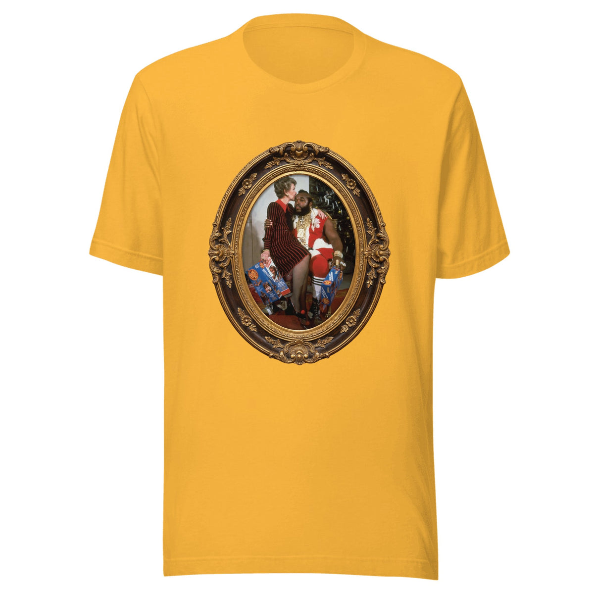 Nancy and Mr. T (framed) — Unisex / Heather Yellow Gold