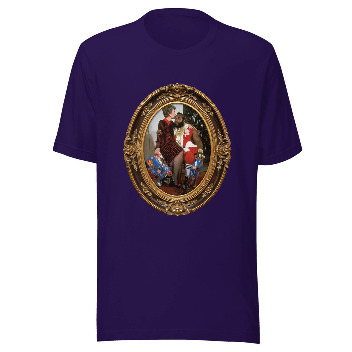 Nancy and Mr. T (framed) — Unisex / Team Purple