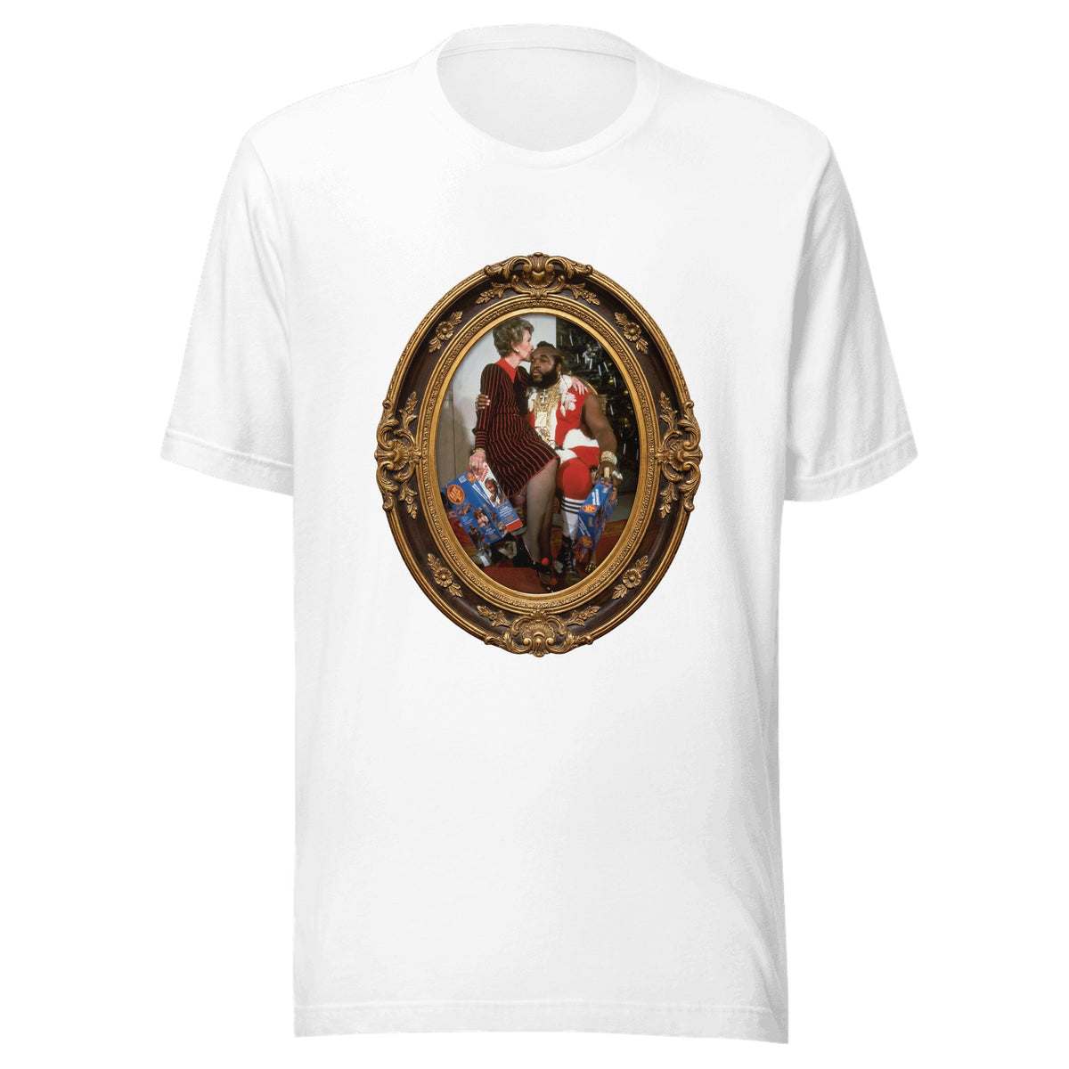 Nancy and Mr. T (framed) — Unisex / White