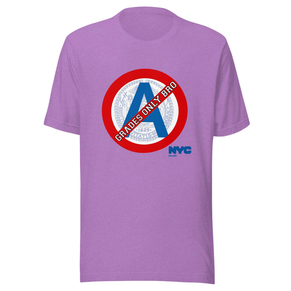 Grades Only Bro — Unisex / Heather Team Purple