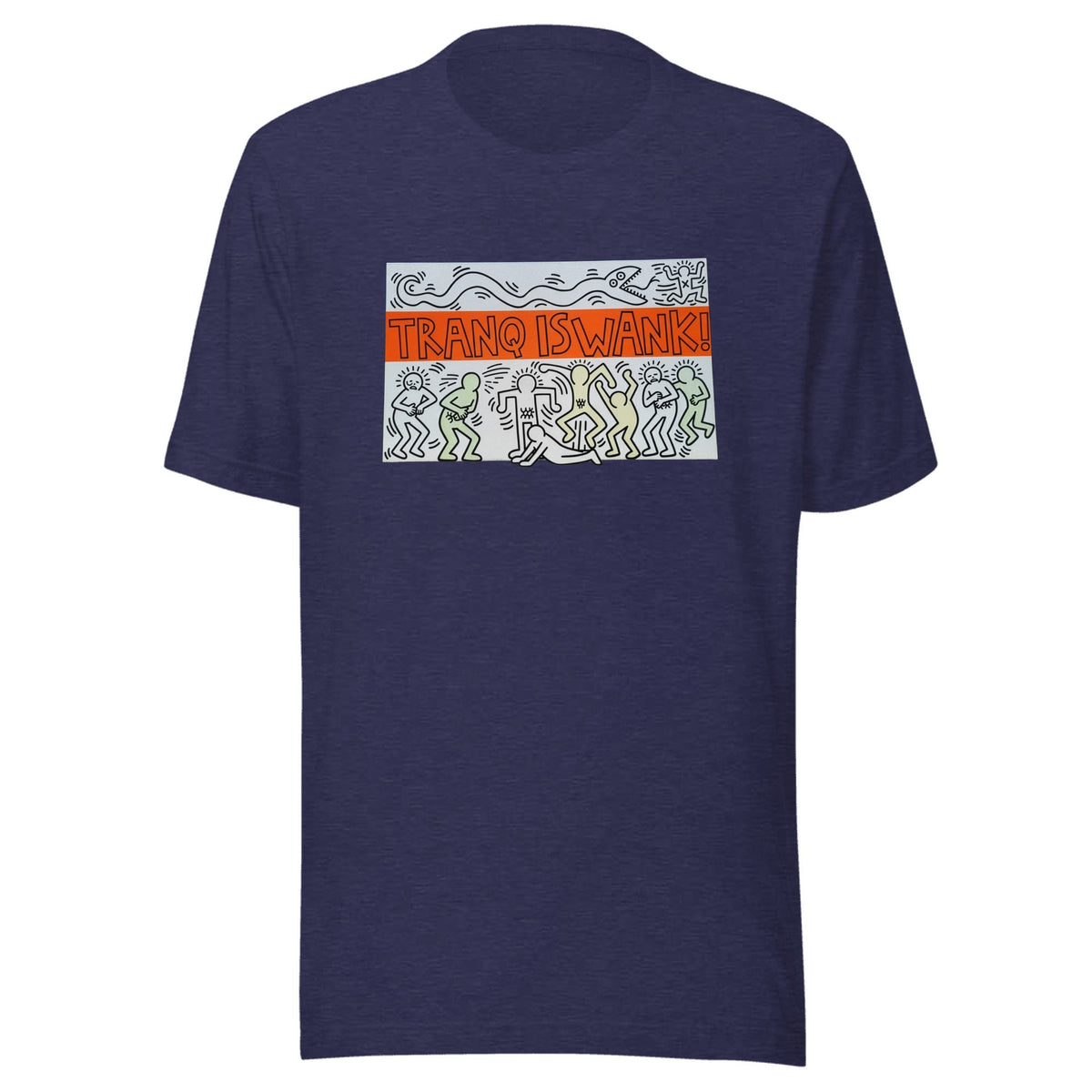 Tranq Is Wank! — Unisex / Heather Midnight Navy
