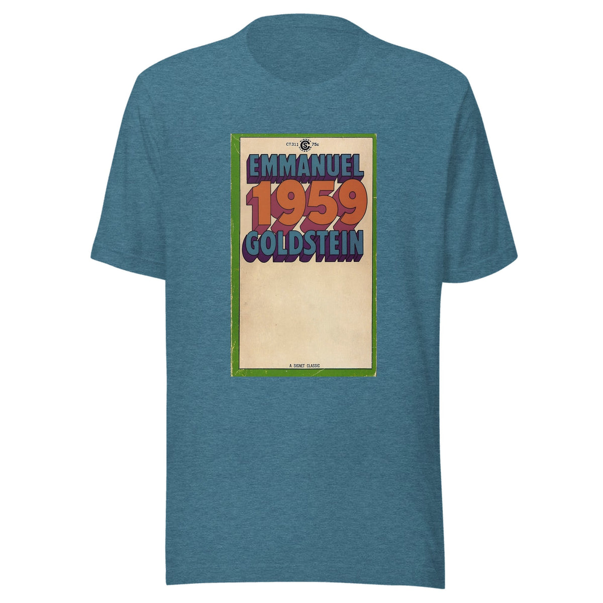 Emmanuel Goldstein: 1959 — Unisex / Heather Deep Teal