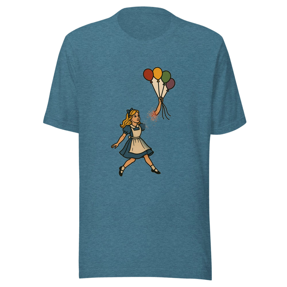 Alice and the Balloons — Unisex / Heather Deep Teal