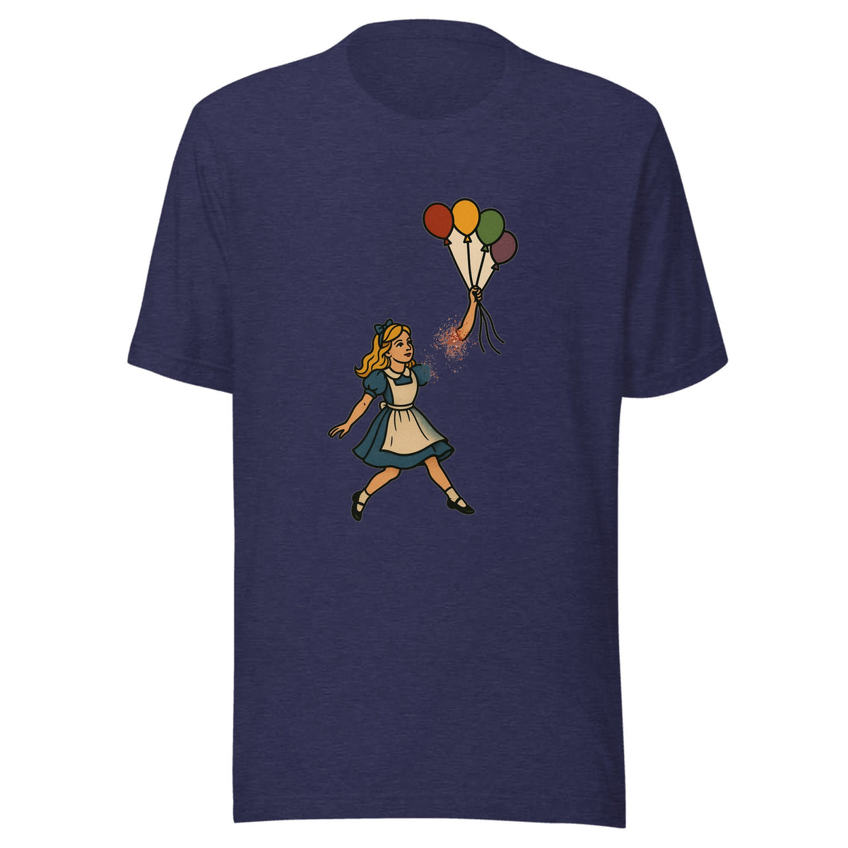 Alice and the Balloons — Unisex / Heather Midnight Navy