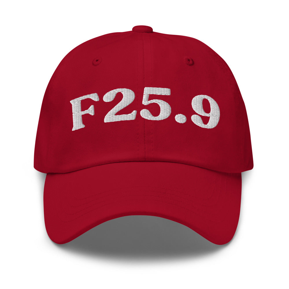 F25.9 - Cranberry / White