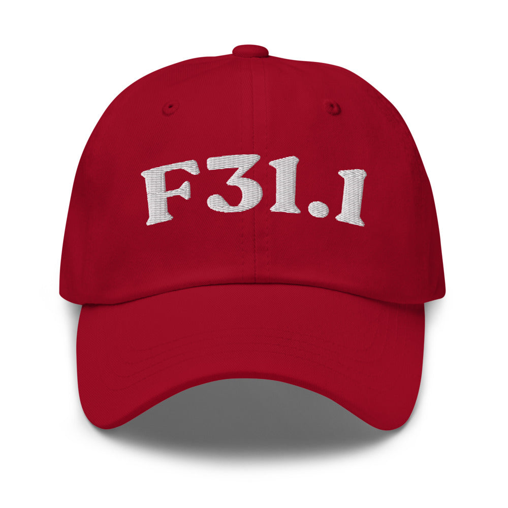 F31.1 - Cranberry / White