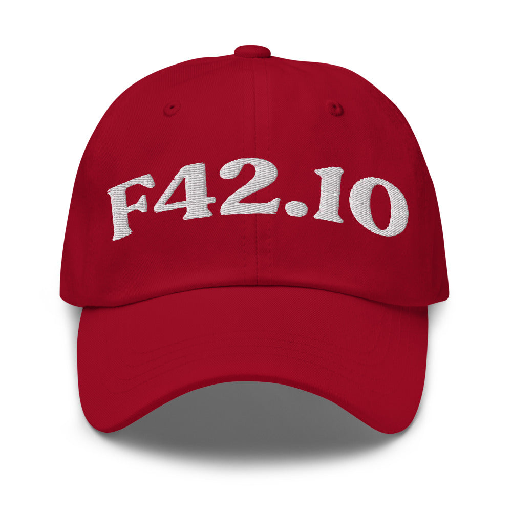 F42.10 - Cranberry / White