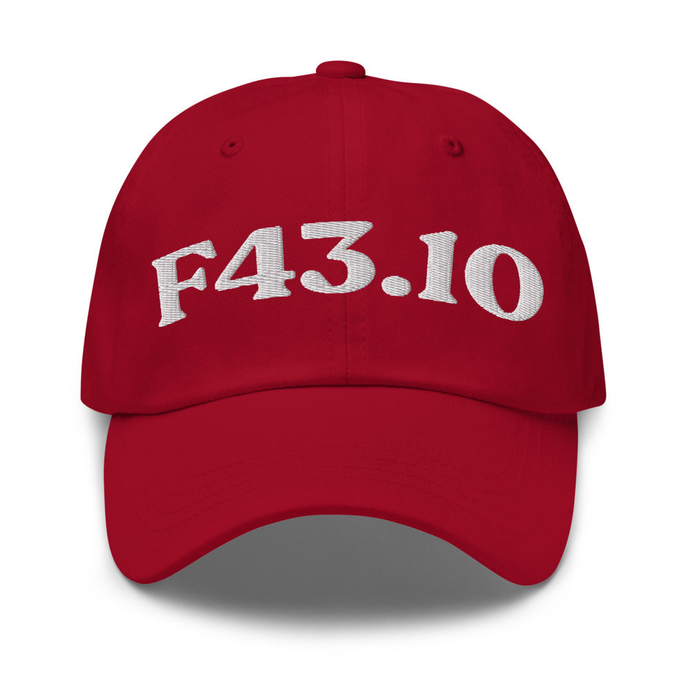 F43.10 - Cranberry / White