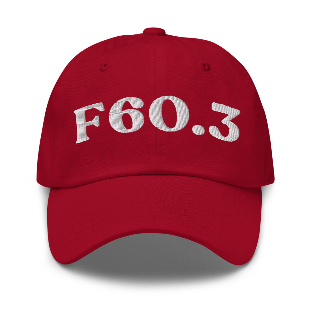 F60.3 - Cranberry / White