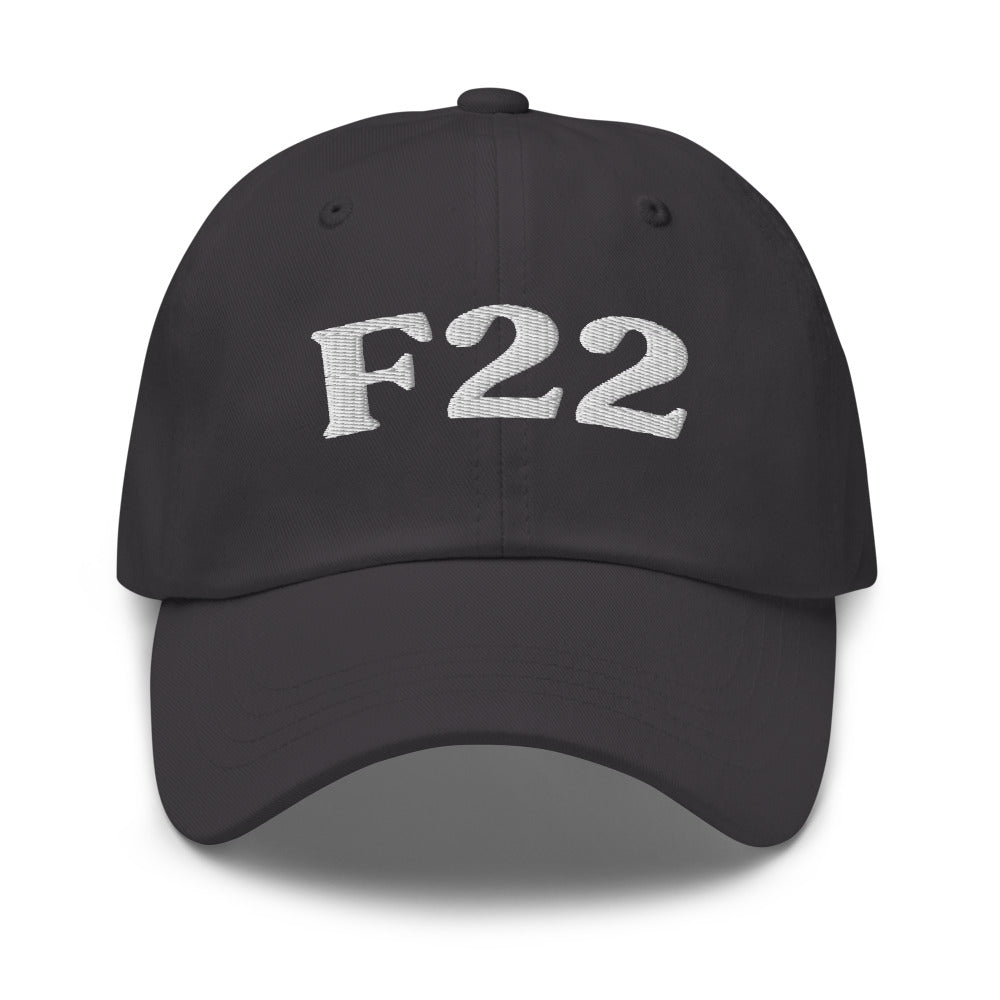 F22 - Dark Grey / White