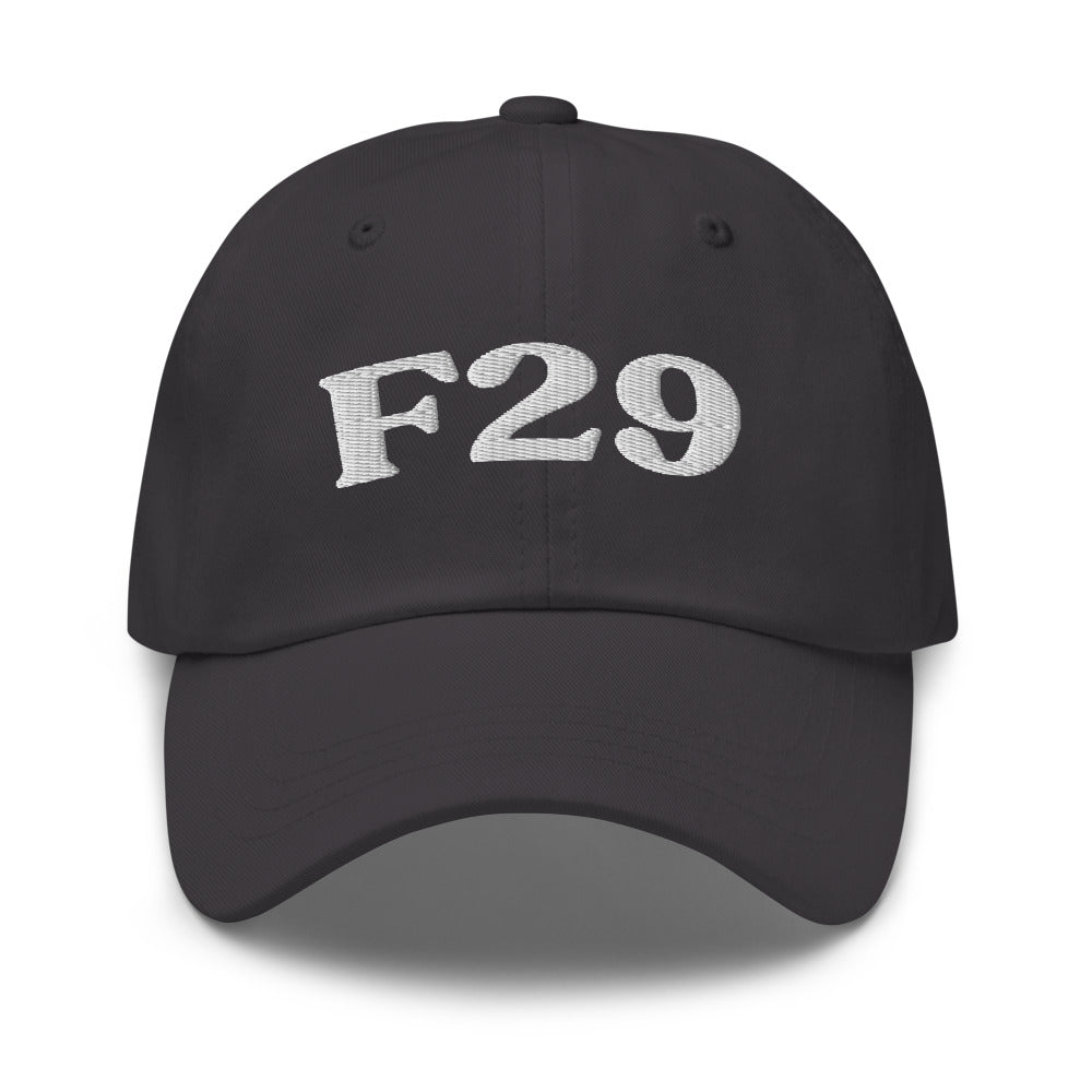 F29 - Dark Grey / White