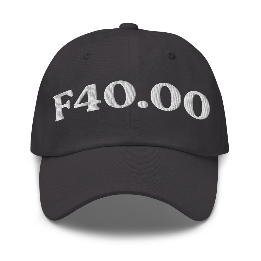 F40.00 - Dark Grey / White