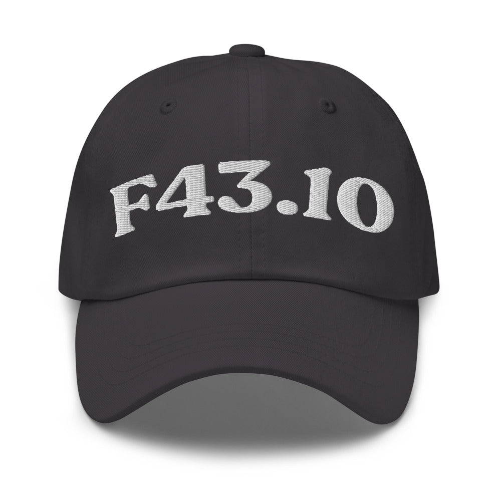 F43.10 - Dark Grey / White