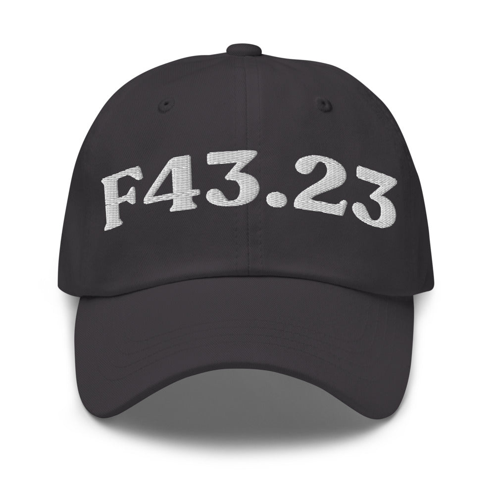 F43.23 - Dark Grey / White