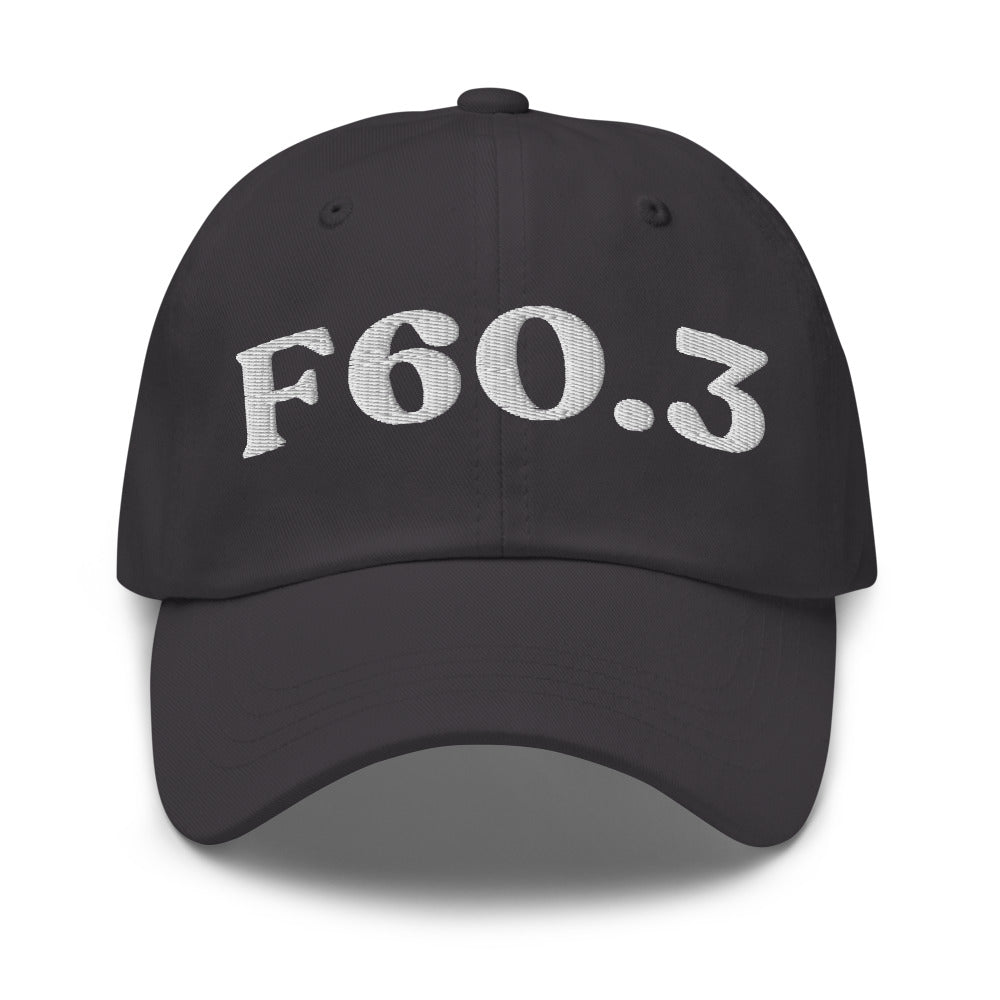 F60.3 - Dark Grey / White