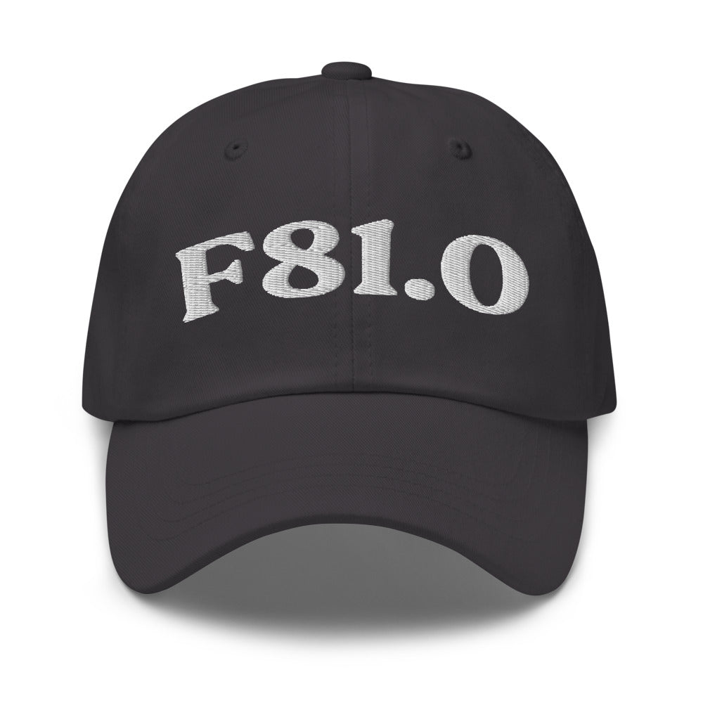 F81.0 - Dark Grey / White