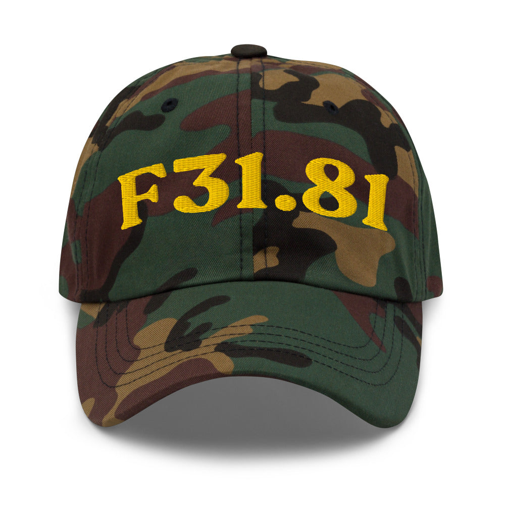 F31.81 Bipolar II Disorder - Green Camo / Gold