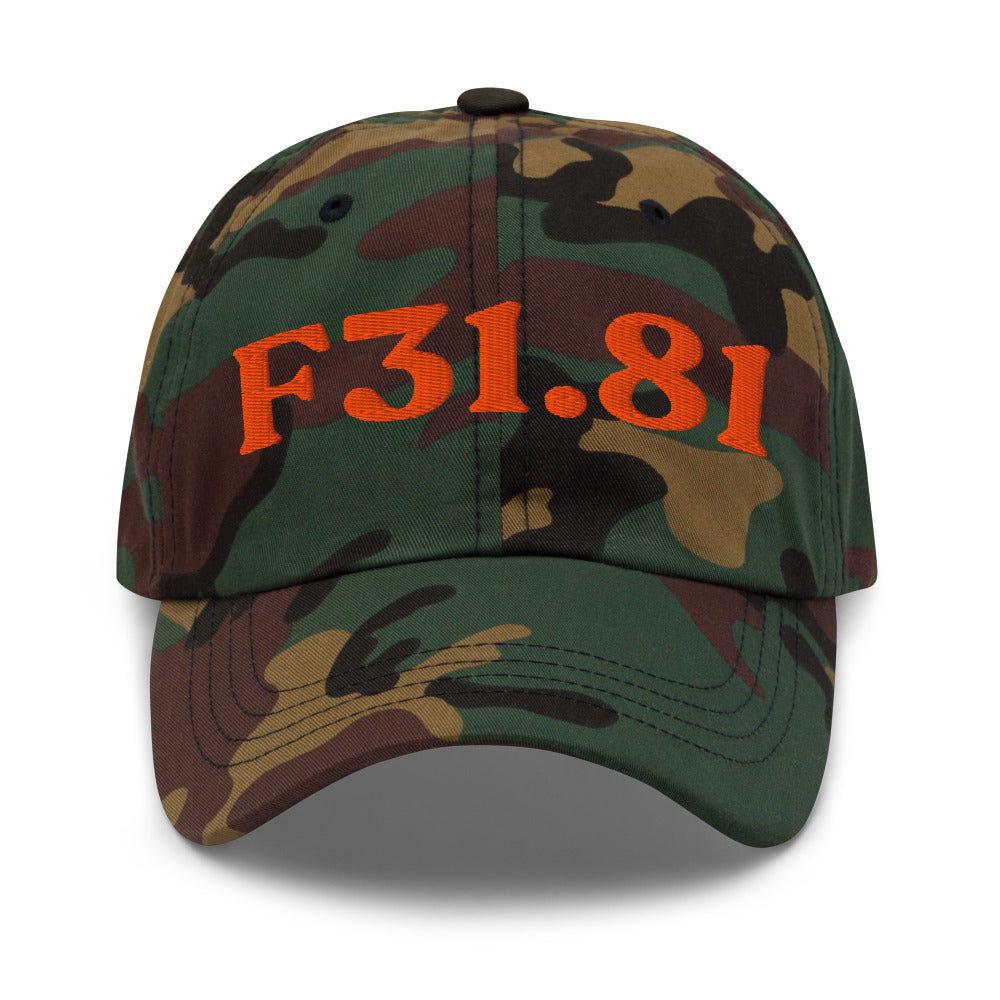 F31.81 Bipolar II Disorder - Green Camo / Orange