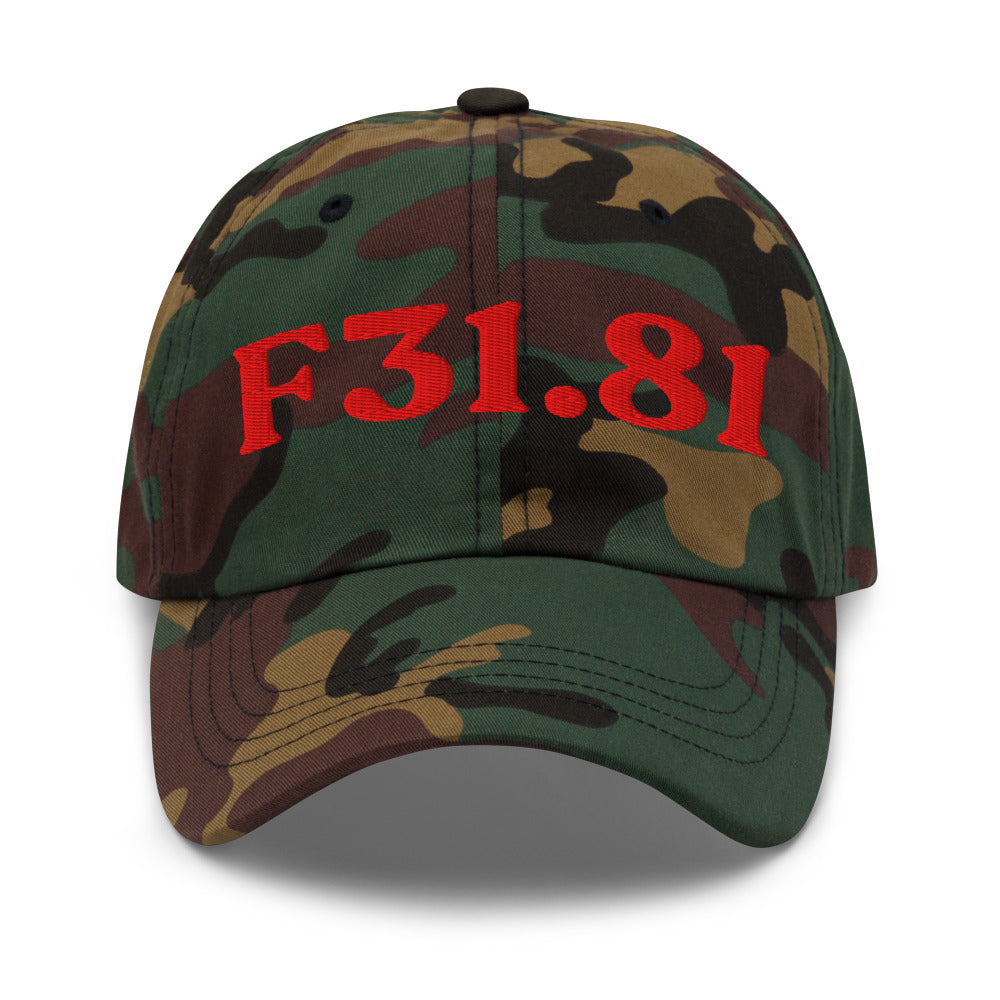 F31.81 Bipolar II Disorder - Green Camo / Red