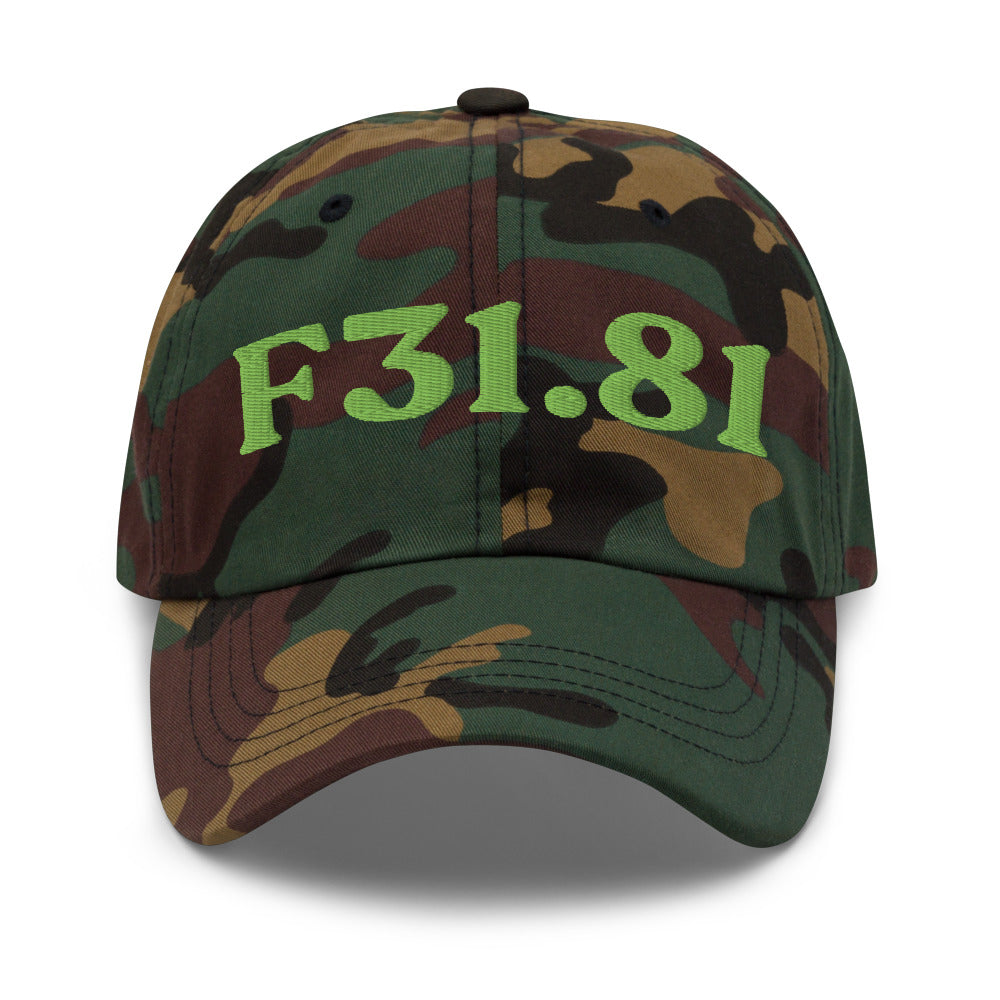 F31.81 Bipolar II Disorder - Green Camo / Kiwi Green