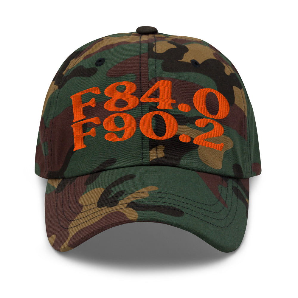 AuDHD (Autism + ADHD) - Green Camo / Orange