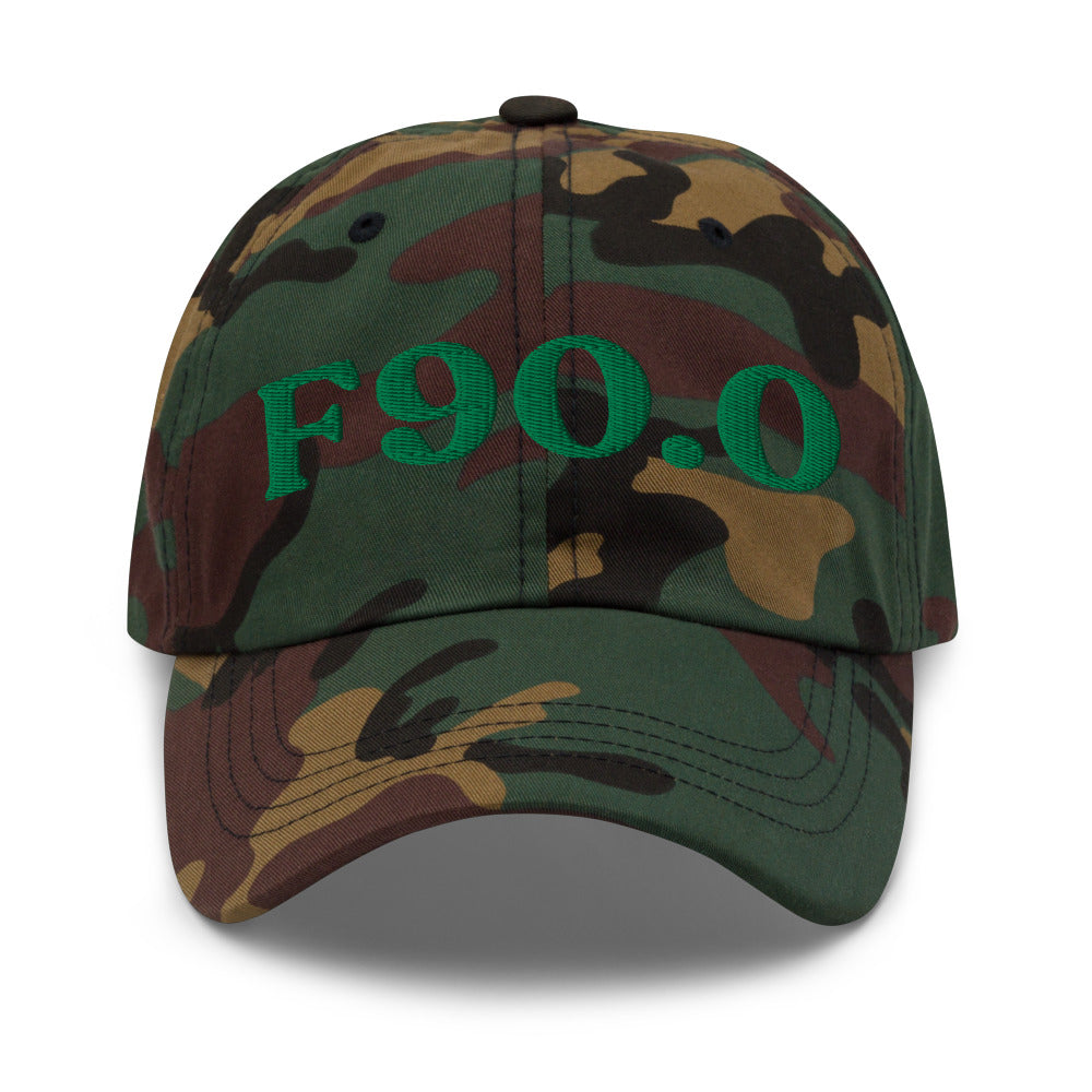 F90.0 ADHD, Predominantly Inattentive - Green Camo / Kelly Green