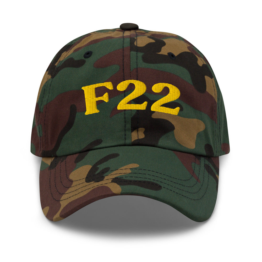 F22 Delusional Disorder - Green Camo / Gold