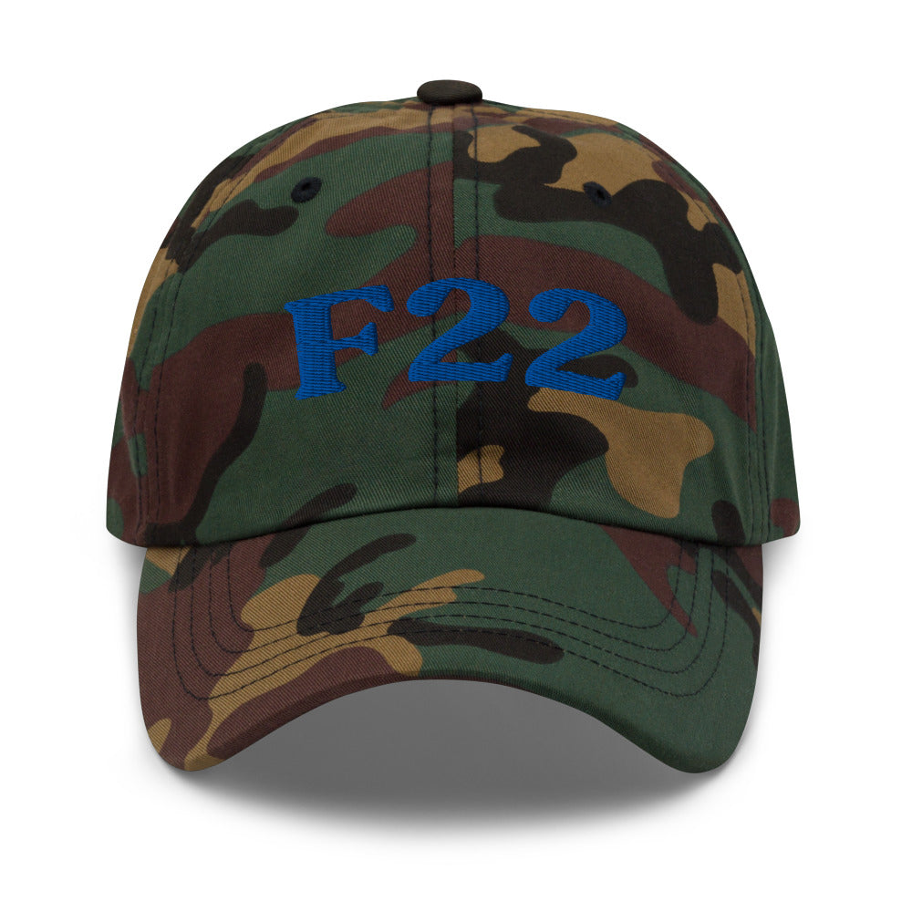 F22 Delusional Disorder - Green Camo / Royal