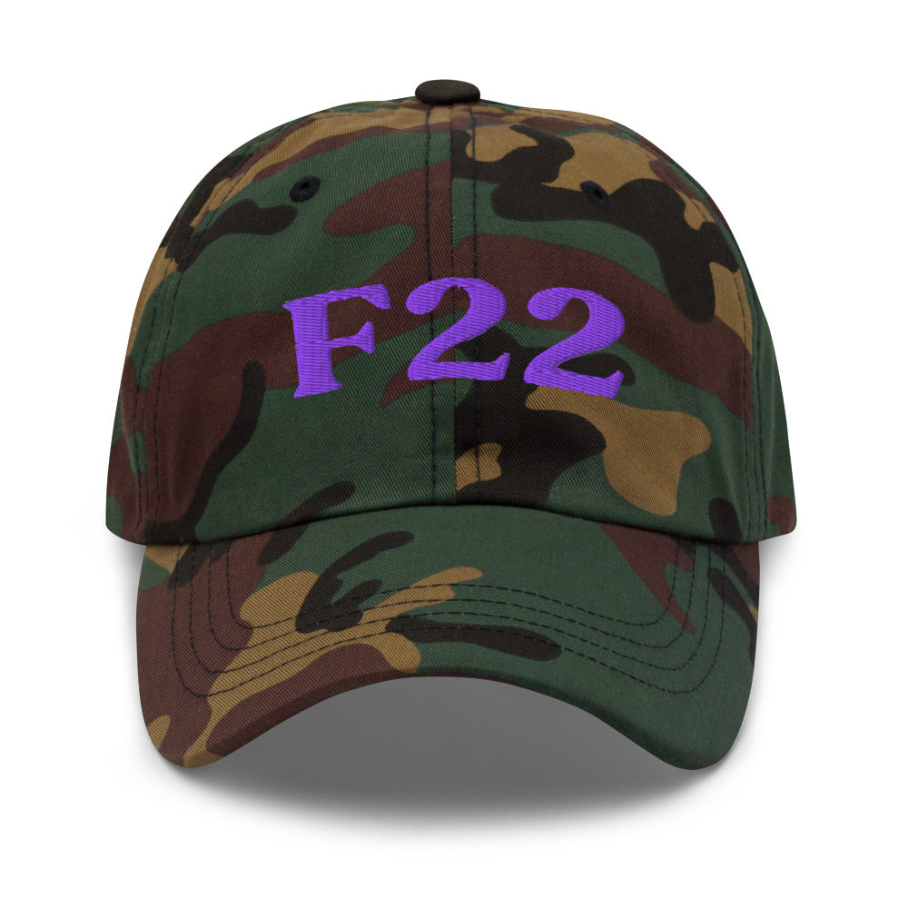 F22 Delusional Disorder - Green Camo / Purple