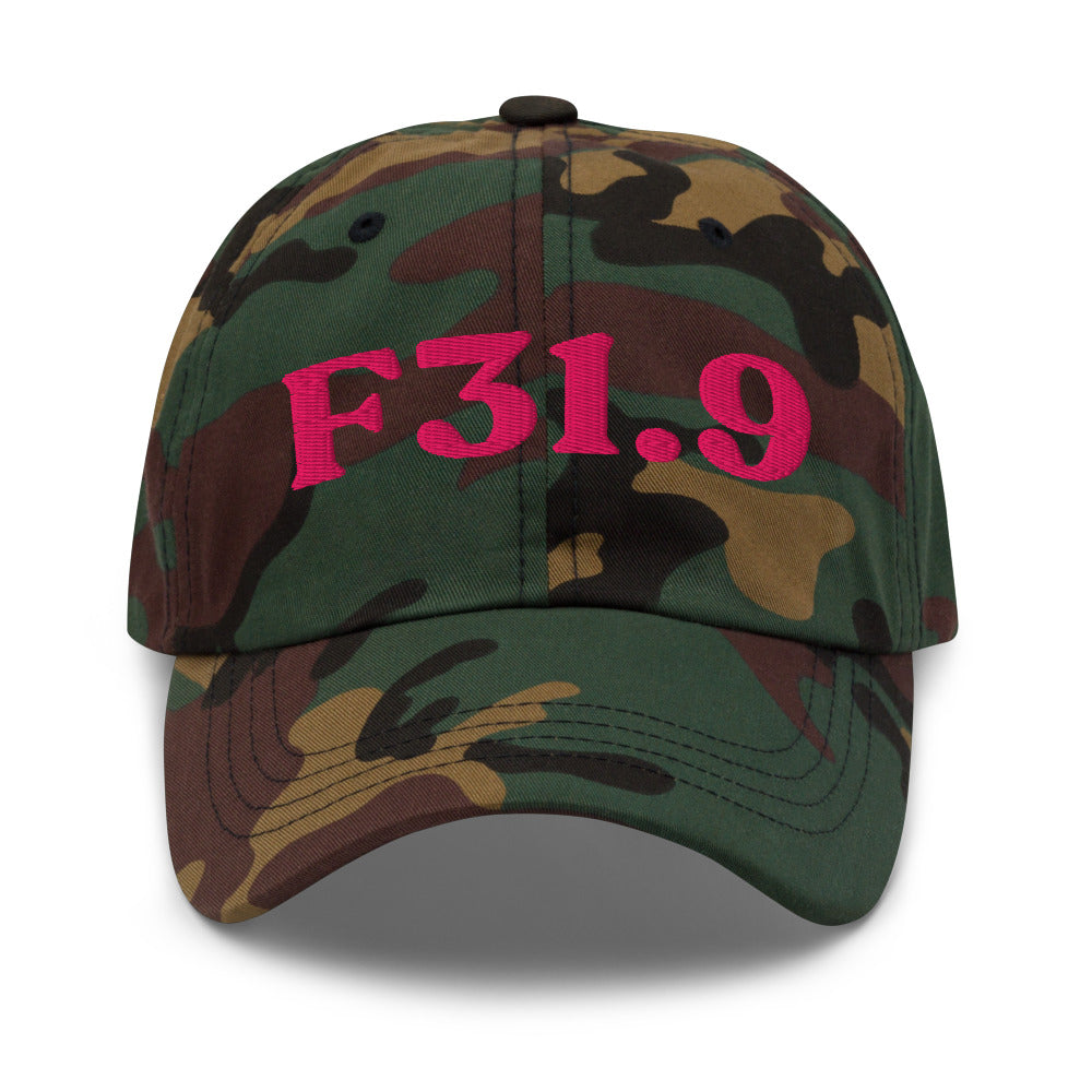 F31.9 Bipolar Disorder - Green Camo / Flamingo
