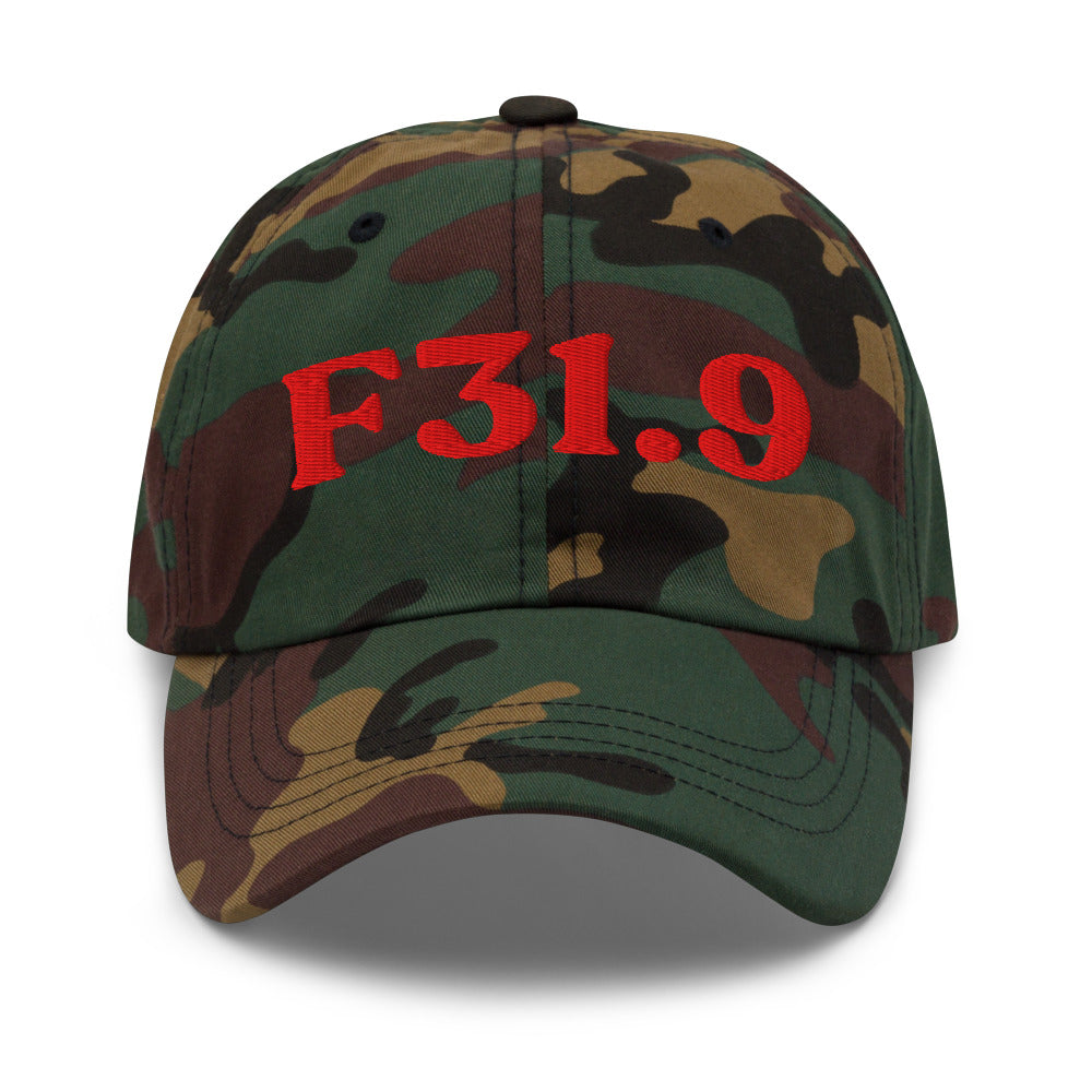 F31.9 Bipolar Disorder - Green Camo / Red