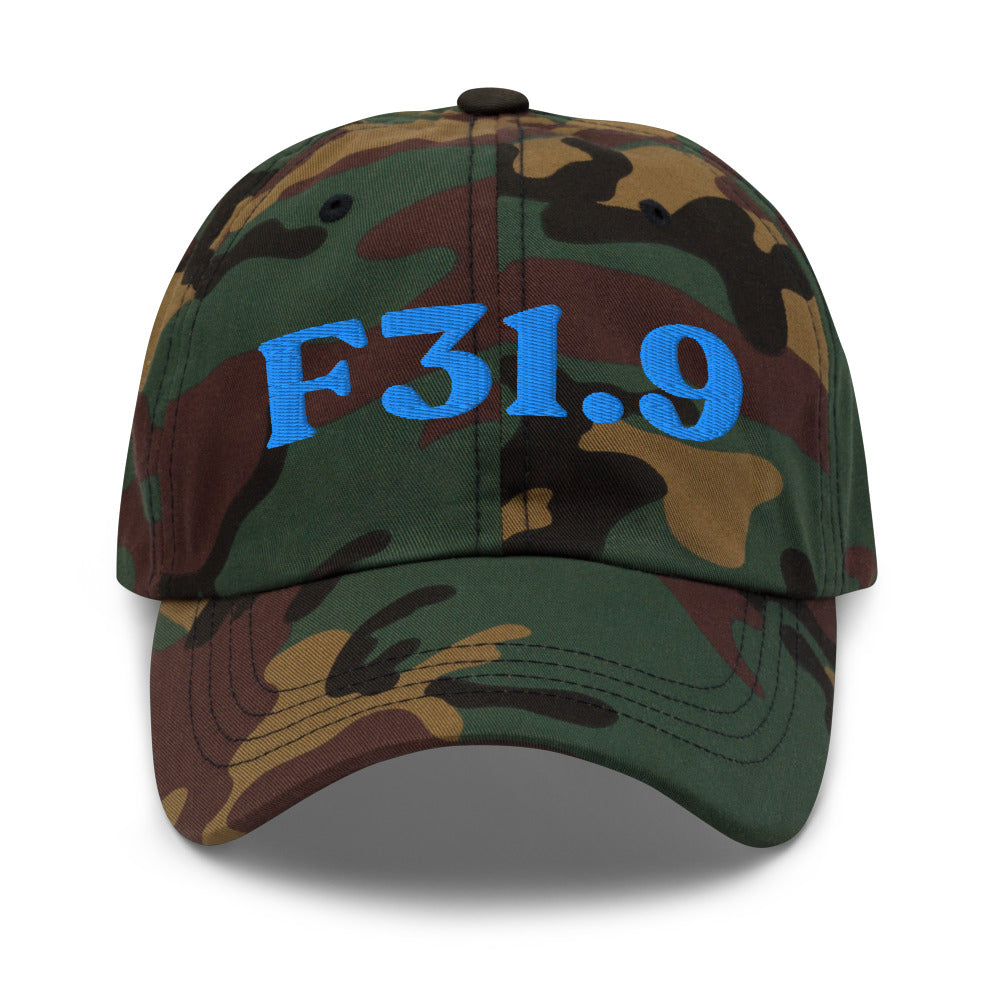 F31.9 Bipolar Disorder - Green Camo / Aqua/Teal