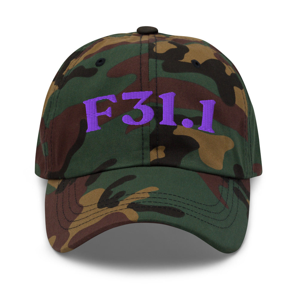 F31.1 Bipolar I Disorder, Manic Episode - Green Camo / Purple