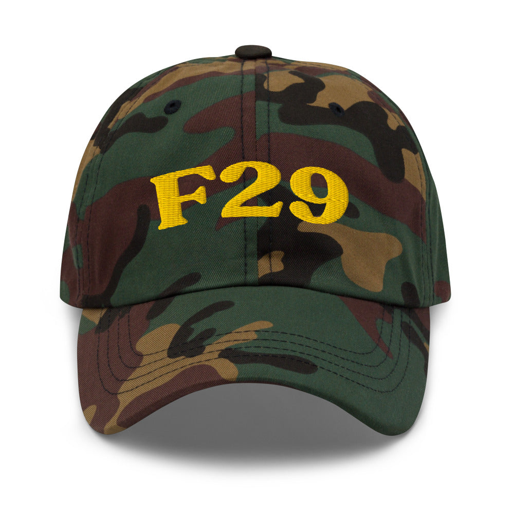 F29 Unspecified Psychosis - Green Camo / Gold